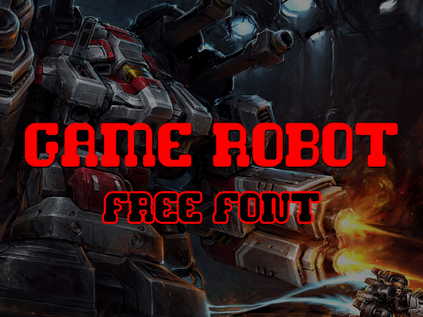 Game Robot free fonts