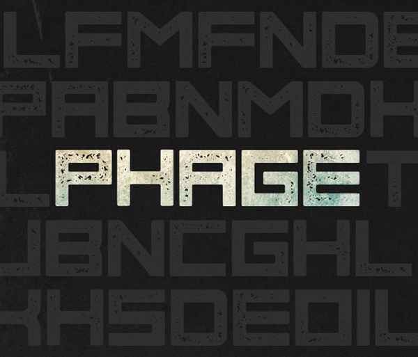 Phage free fonts