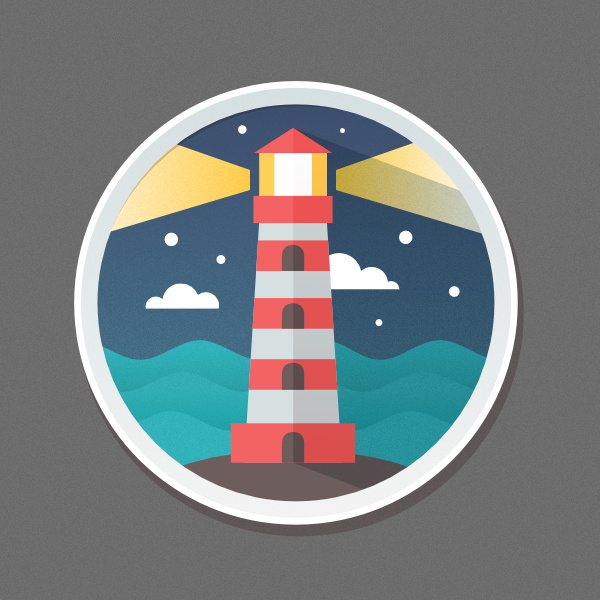 How to Create a Detailed Lighthouse Flat Icon in Affinity Designer