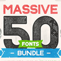 Post Thumbnail of Massive 50 Fonts Bundle for Designers