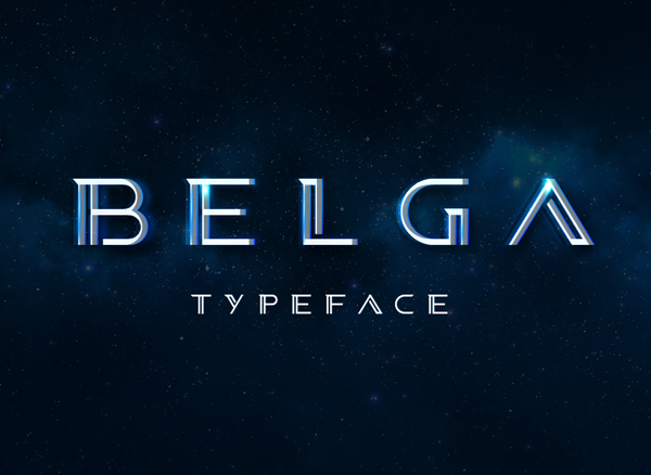 Belga free font