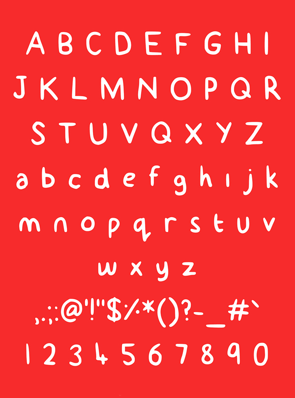 Billy font letters