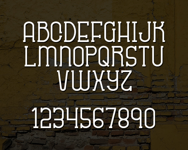 Sabitype font letters