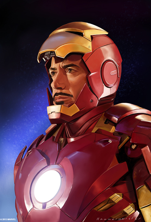 Robert Downey Jr. (Iron Man) Digital Portait