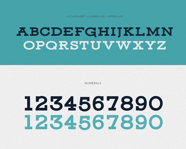 Ansley Display Font Letters and Numbers