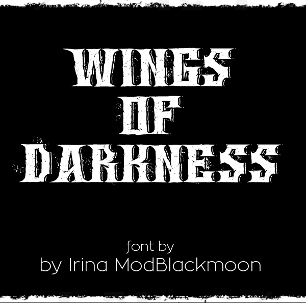  Wings of DarknessFree Font