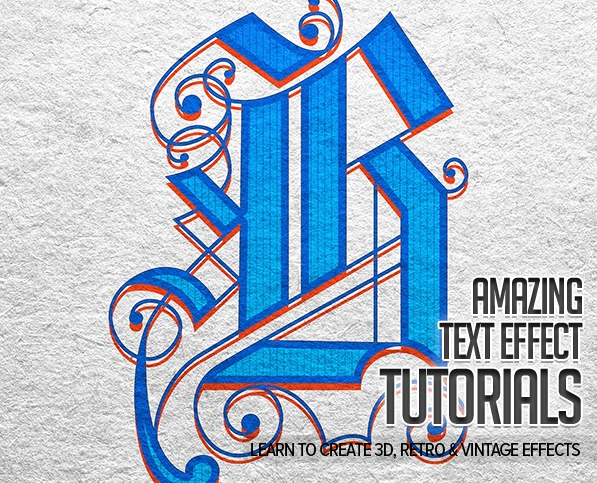 25 Awesome Text Effect Photoshop & Illustrator Tutorials