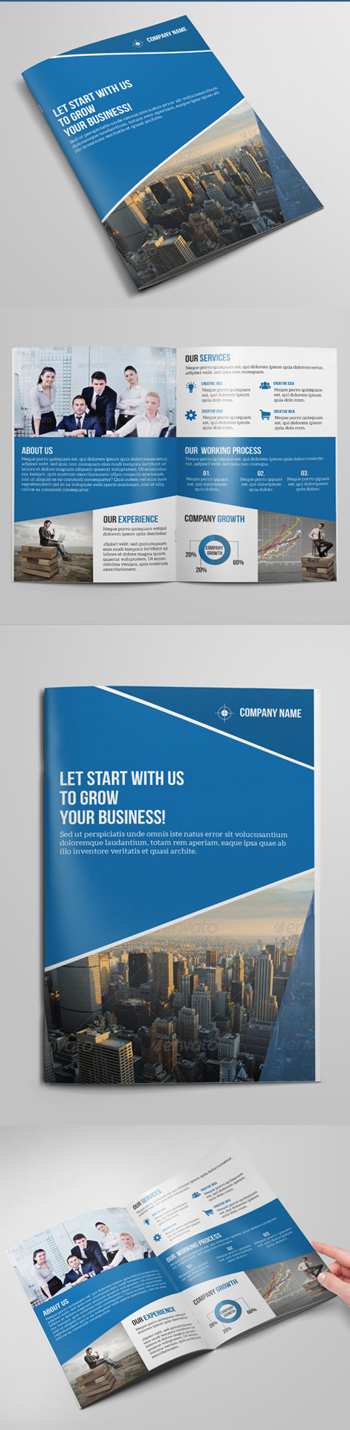 Bi- Fold Business Brochure Template