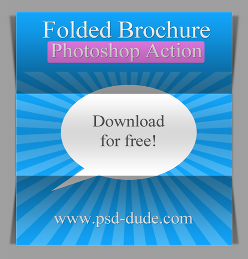 Free Fold Photoshop Action