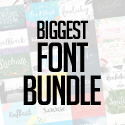 Post Thumbnail of Biggest Font Bundle - 75 Fonts