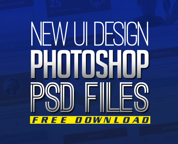 Free PSD Files: Download 25 UI Design Photoshop PSD Resources