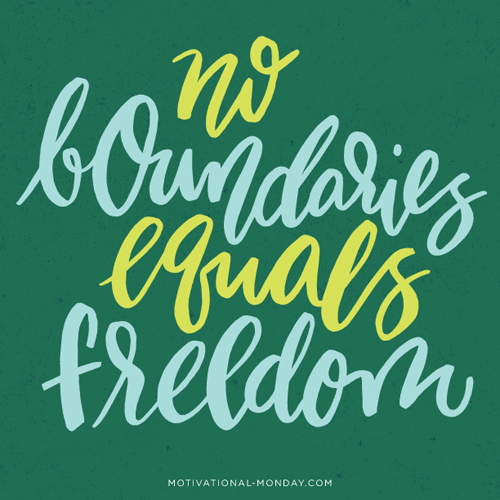 No Boundaries Equals Freedom by Eliza Cerdeiros
