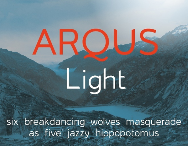 Arqus Light Free Font