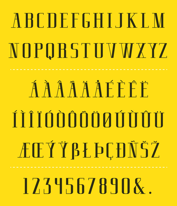 Cherrie Serif Font Letters
