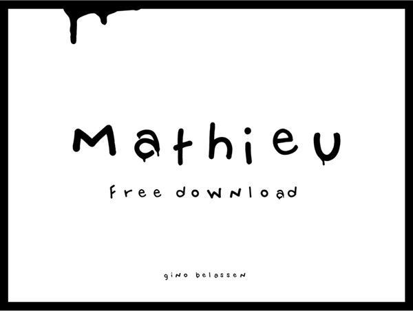 Mathieu Free Font