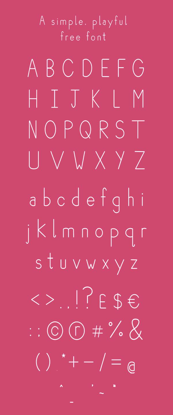 Plum Font Letters