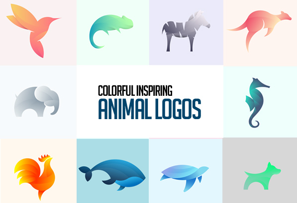 Colorful Illustrated Animal Logos | Logos | Graphic Design Junction