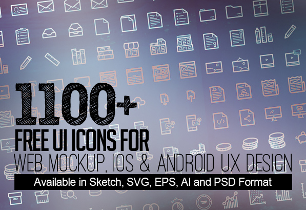 1100+ Free UI Icons for Web, iOS and Android UX Design