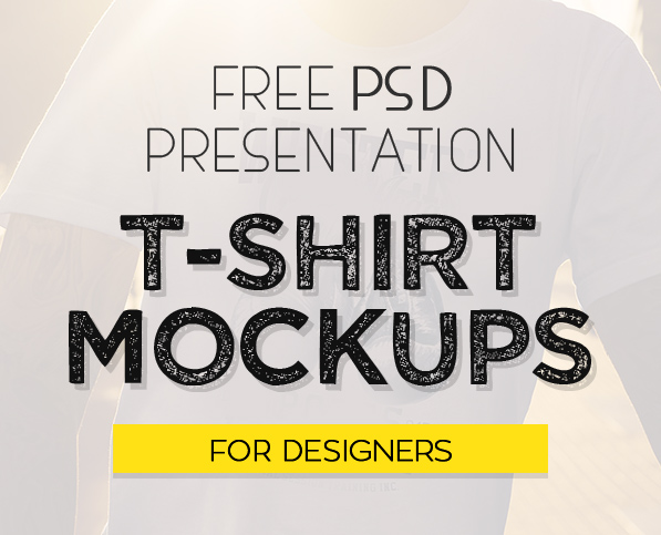 Free 40 Best T-Shirt Mockup PSD Templates