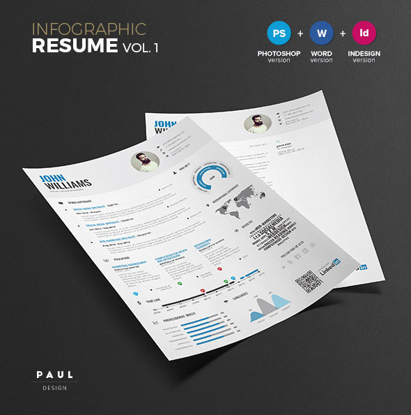 Infographic Resume Template Vol.1