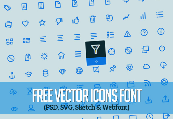 200+ Free Vector Line Icons Font (PSD, SVG, Sketch & Webfont)