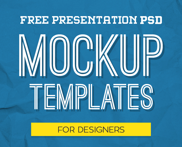 New Free Photoshop PSD Mockups for Designers