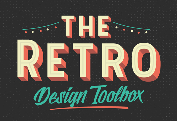 The Retro Design Toolbox: 62 Fonts & 1147 Graphic Elements