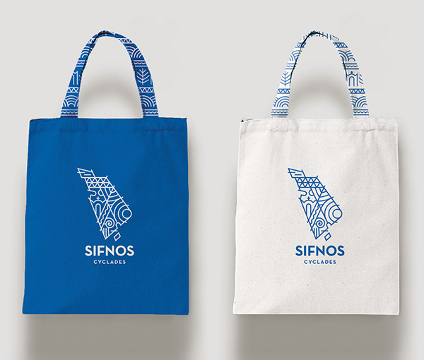 Sifnos Island Branding Bags