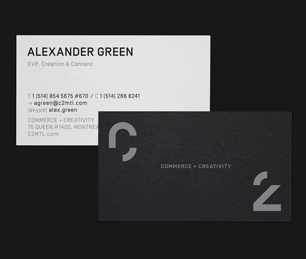C2 MONTREAL Business Cards