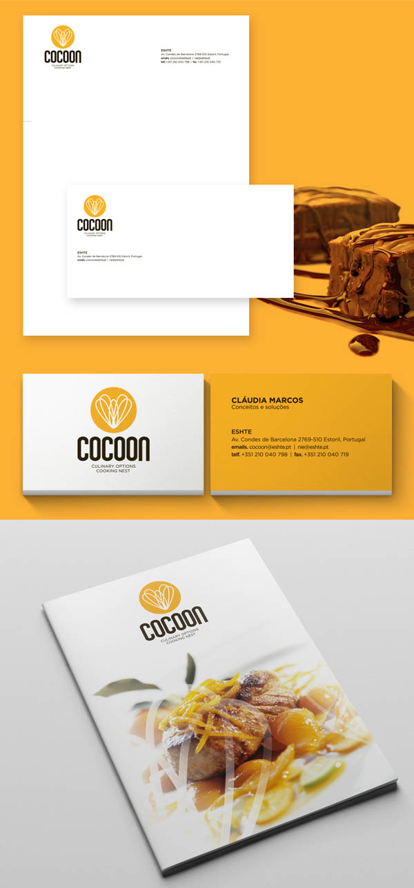 Cocoon - Culinary Options Cooking Nest Branding Stationary