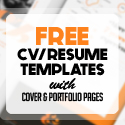 Post Thumbnail of 19 Free Creative CV / Resume Templates with Cover & Portfolio Pages