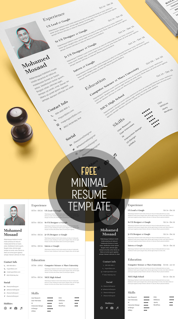 Simple Cv Templates For Free