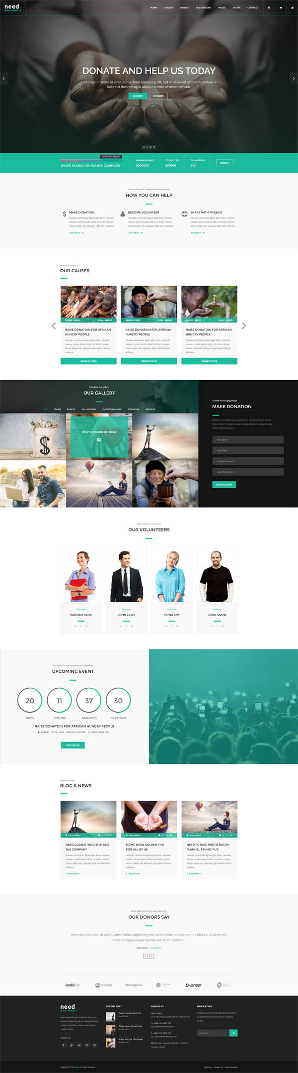 Need - Nonprofit Charity Donation HTML Template