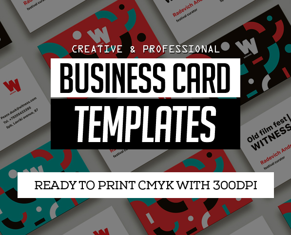 25 New Professional Business Card Templates (Print Ready Design)