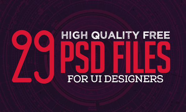29 New Free Photoshop PSD Files for UI Designers