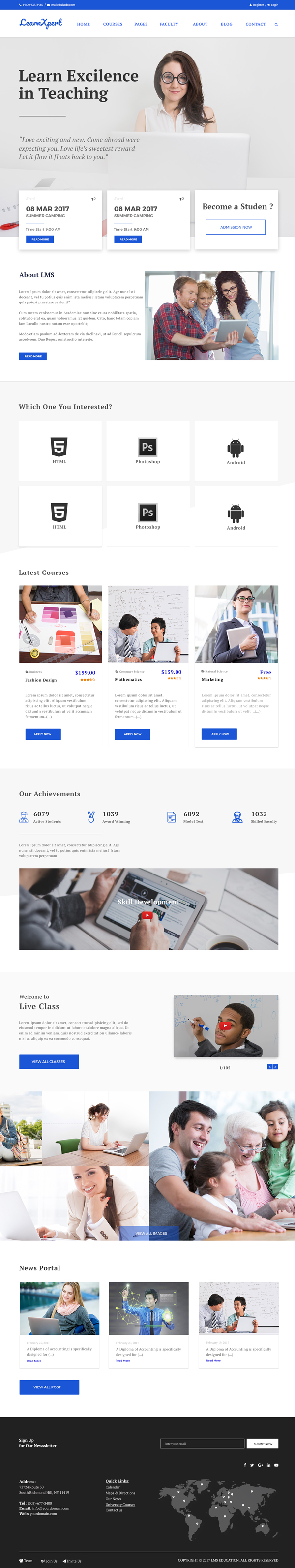 LearnXpert - Free Education and Website Template