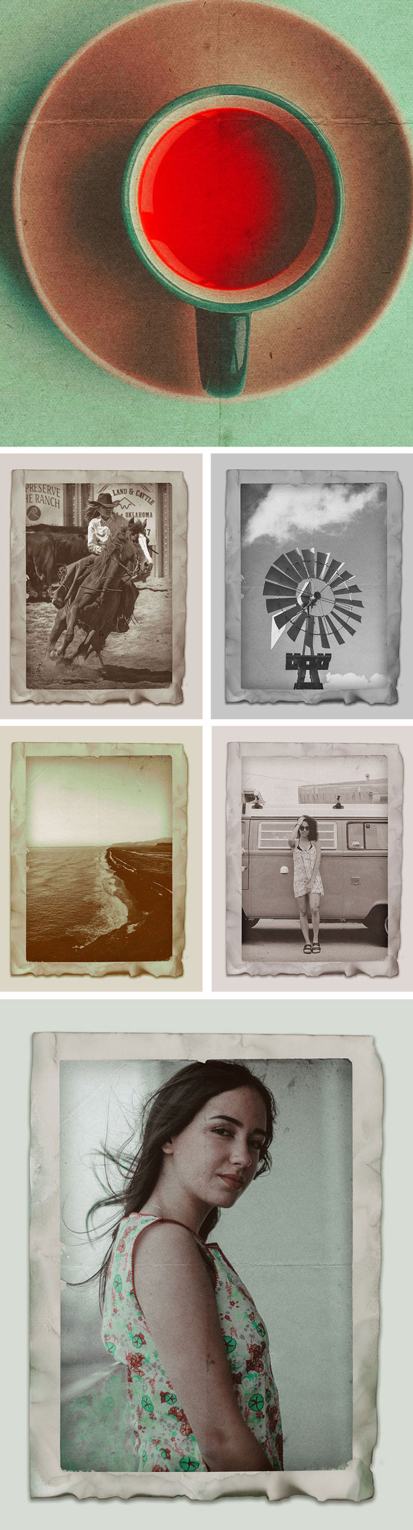 Free Vintage Photo Effects PSD