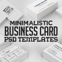 Post Thumbnail of 30 Minimalistic Business Card Designs (PSD) Templates