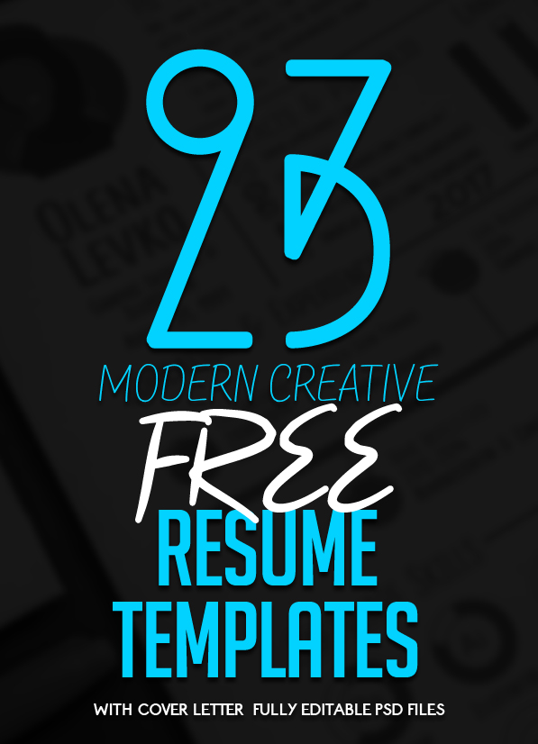 23 Free Creative Resume Templates with Cover Letter