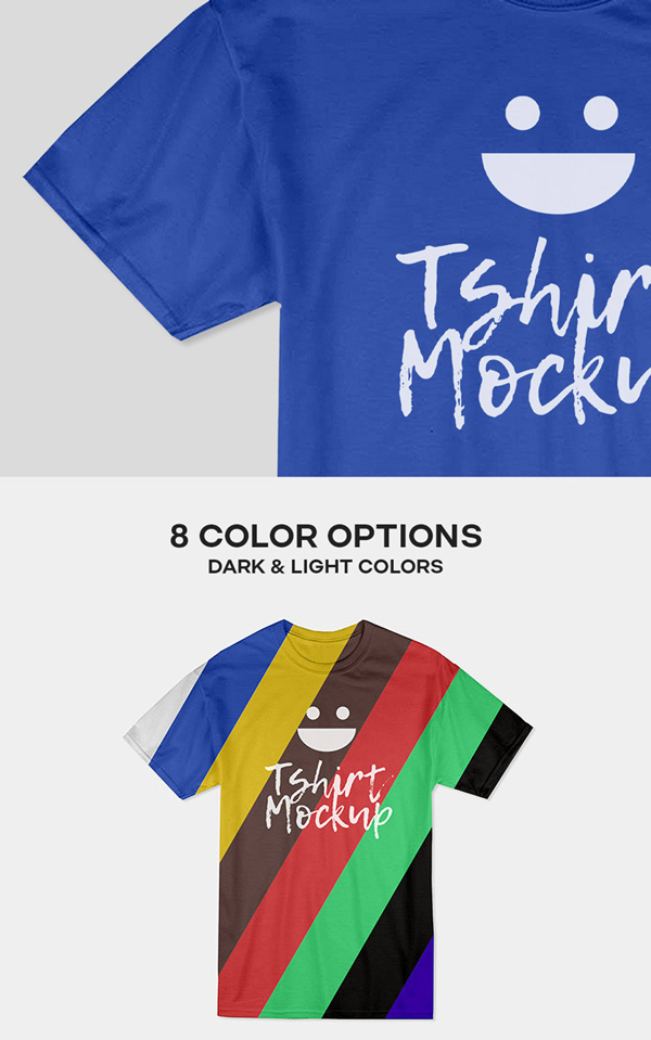 Free Photorealistic Cotton T-shirt Mockup PSD Template