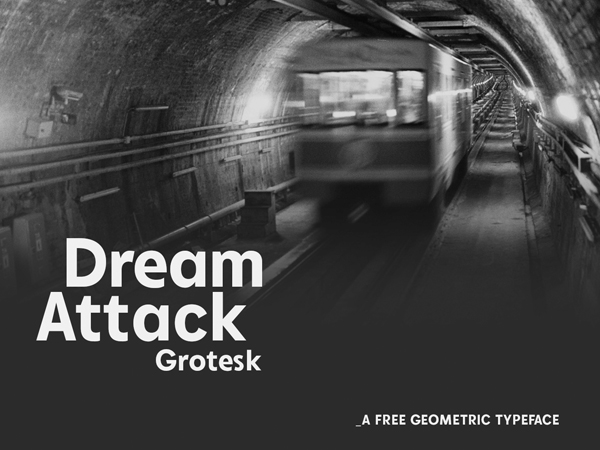Dream Attack Grotesk Free Font