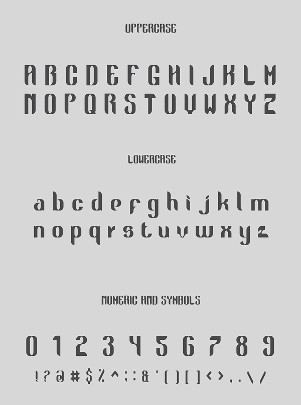 Golok Font Letters