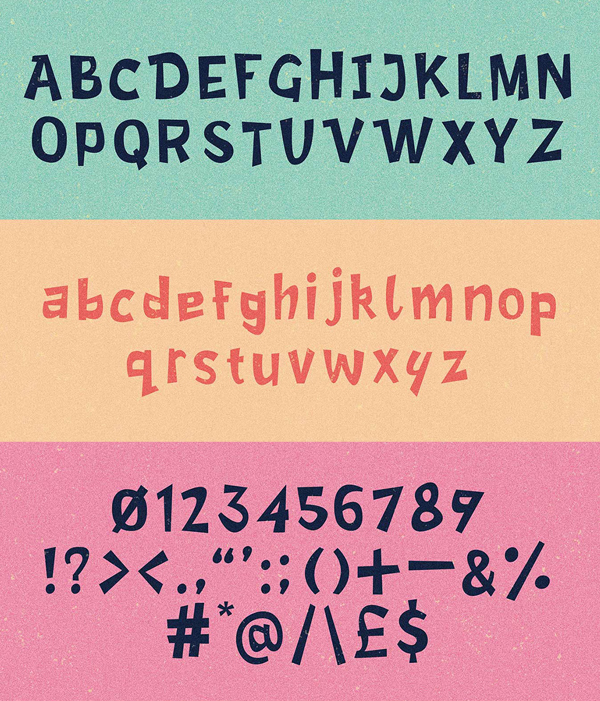 Lost Childhood Free Font Letters