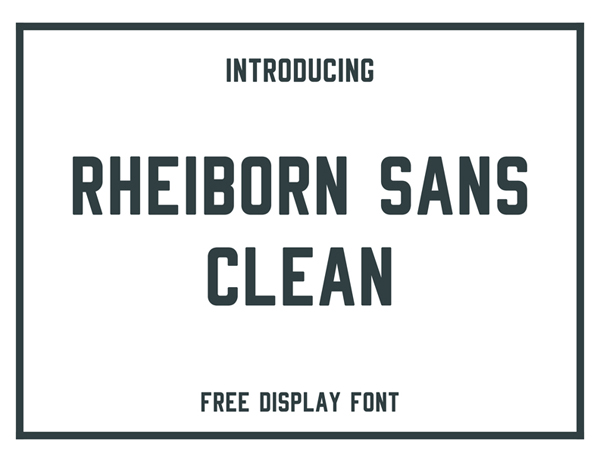 Rheiborn Sans Free Font