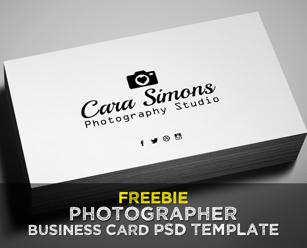 Freebie – Photographer Business Card PSD Template