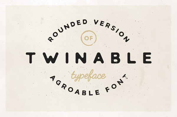 Twinable - Rounded Retro Font
