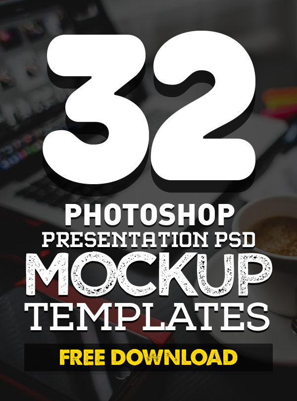 Free PSD Mockup Templates (32 Fresh Mock-ups)