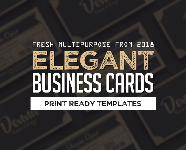 25 Elegant Business Cards (PSD) Templates