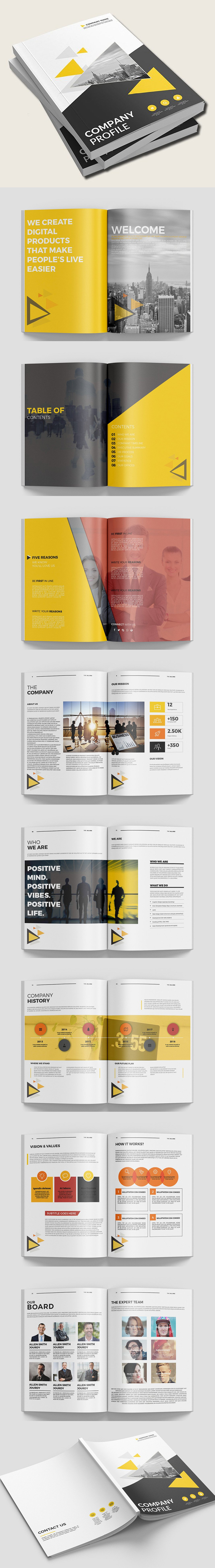 Best Business Brochure Templates  Design  Graphic Design Junction With Regard To Business Process Catalogue Template