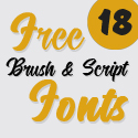 Post Thumbnail of 18 Fresh Free Brush and Script Fonts Download